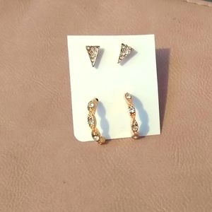 Gold earrings